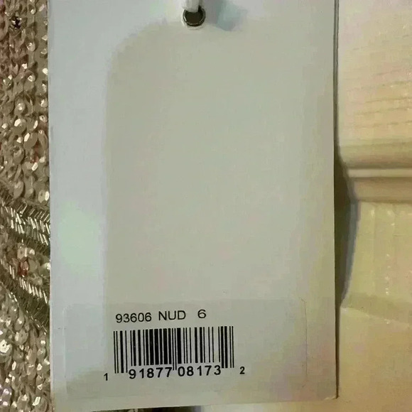 Mac Duggal Sequined Sleeveless V Neck MIDI Sheath Dress NWT Style 93606 - Picture 7 of 12